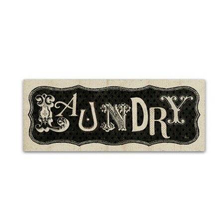 Trademark Fine Art Pela Studio 'Room Signs I - Laundry' Canvas Art, 16x47 WAP0154-C1647GG